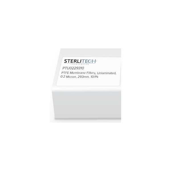 Sterlitech PTFE Unlaminated Membrane Filters, 0.2 Micron, 293mm, PK10 PTU0229310 - main
